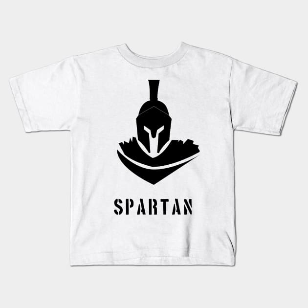 Spirit of the Spartan Kids T-Shirt by AzMcAarow